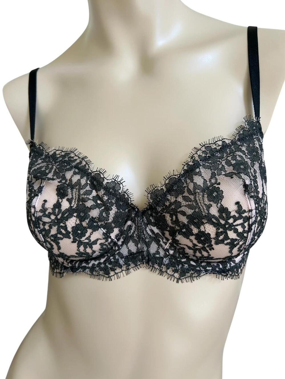 Victoria's Secret Very Sexy Unlined Demi Bra Lace Size 34C